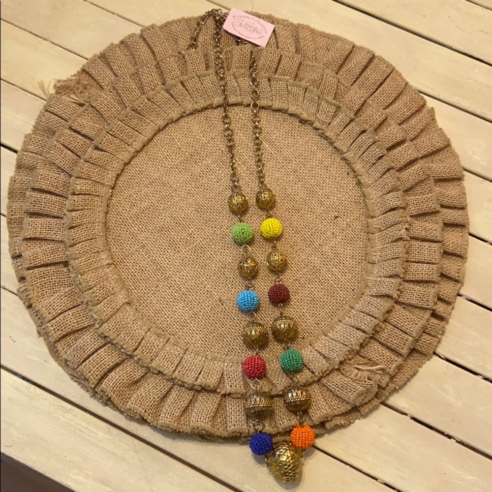 Long beaded necklace
